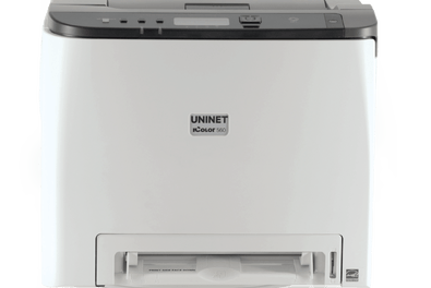SpecTalk April UNINET® IColor™ 560 White Toner Digital Transfer Printer